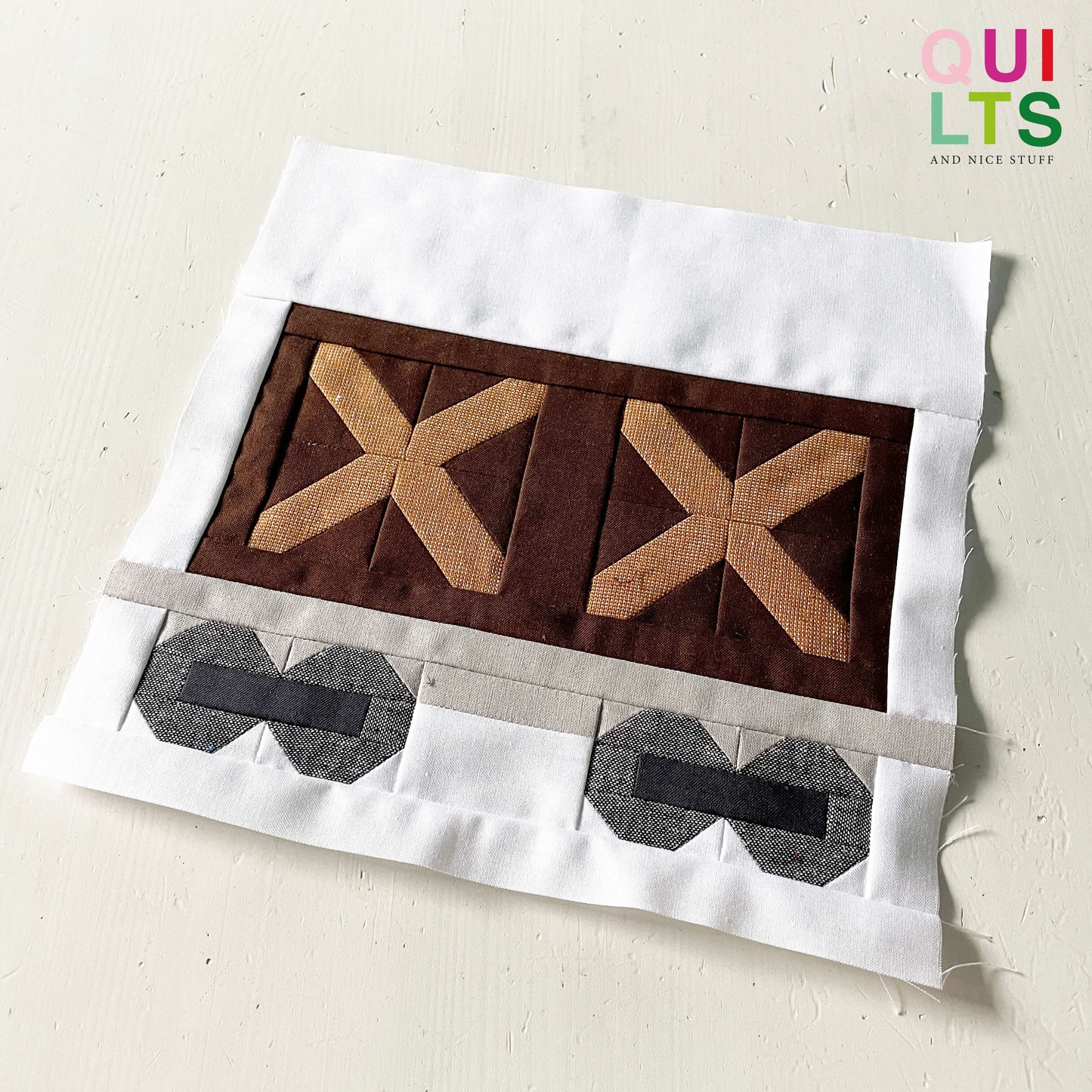 Holzkistenwaggon – PDF Quilt Block Anleitung