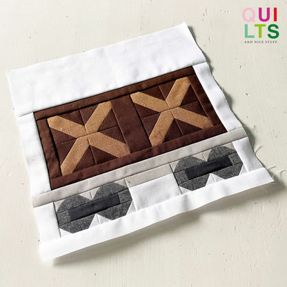 Holzkistenwaggon – PDF Quilt Block Anleitung