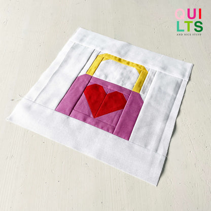 Padlock – PDF Quilt Block Pattern