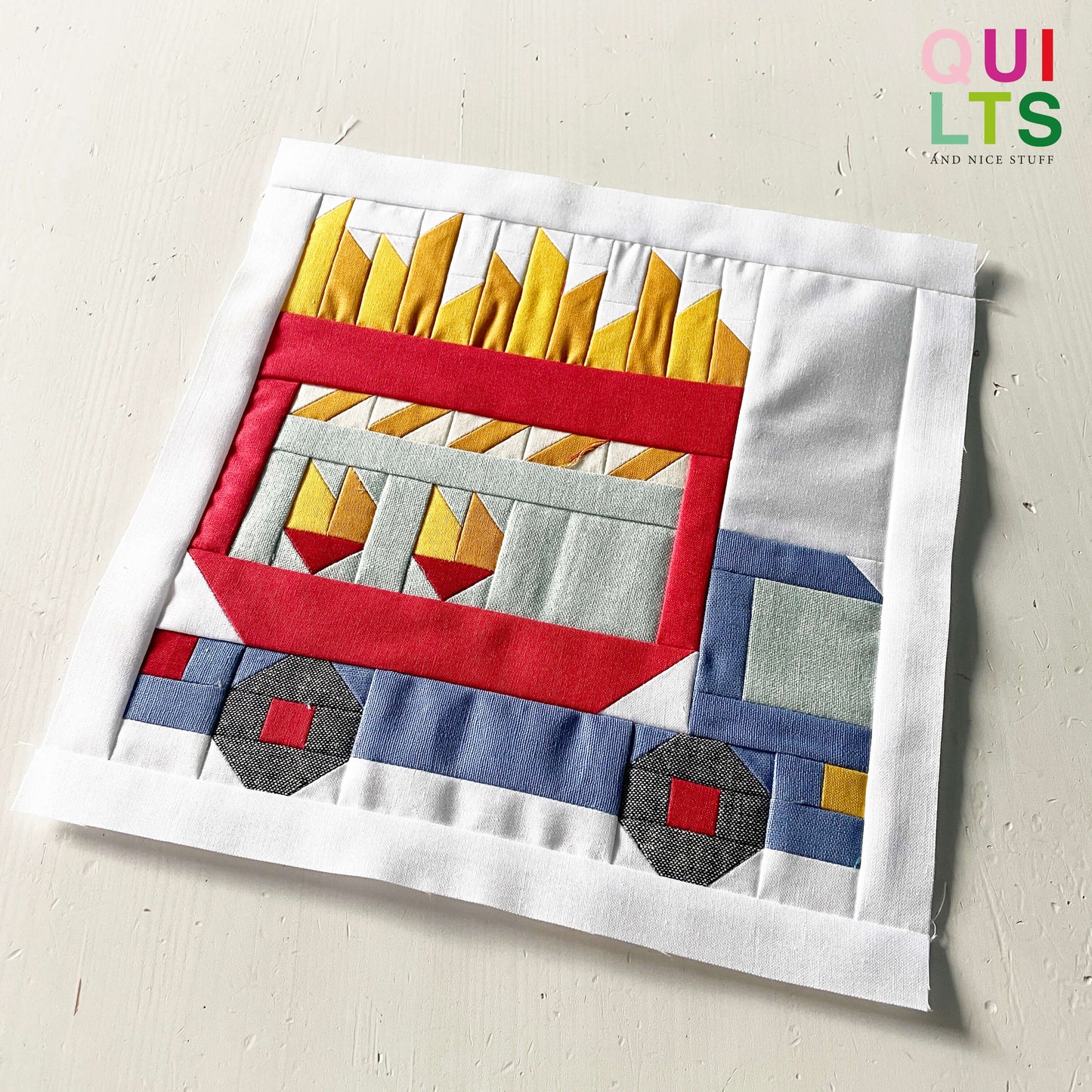 Foodtruck French Fries – PDF Quilt Block Pattern