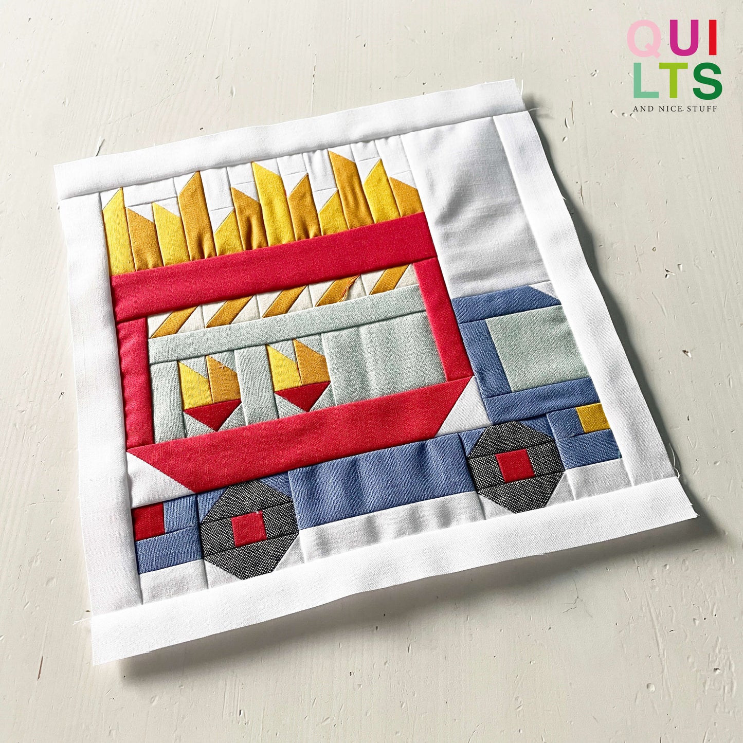 Foodtruck French Fries – PDF Quilt Block Pattern