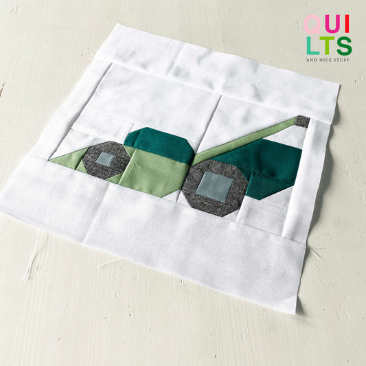 Rasenmäher – PDF Quilt Block Anleitung