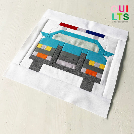 Polizeiauto Front – PDF Quilt Block Anleitung