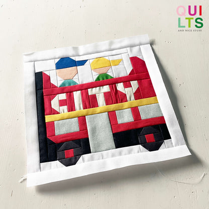 Sightseeing Bus – PDF Quilt Block Pattern
