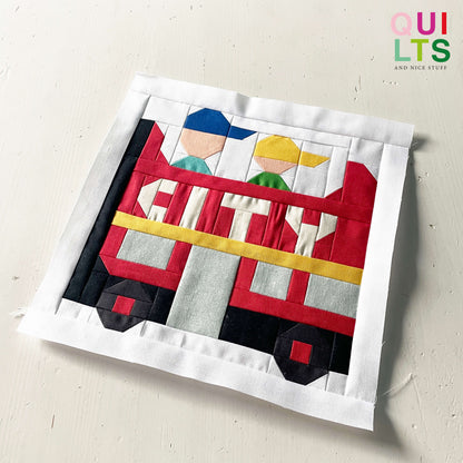 Sightseeing Bus – PDF Quilt Block Pattern