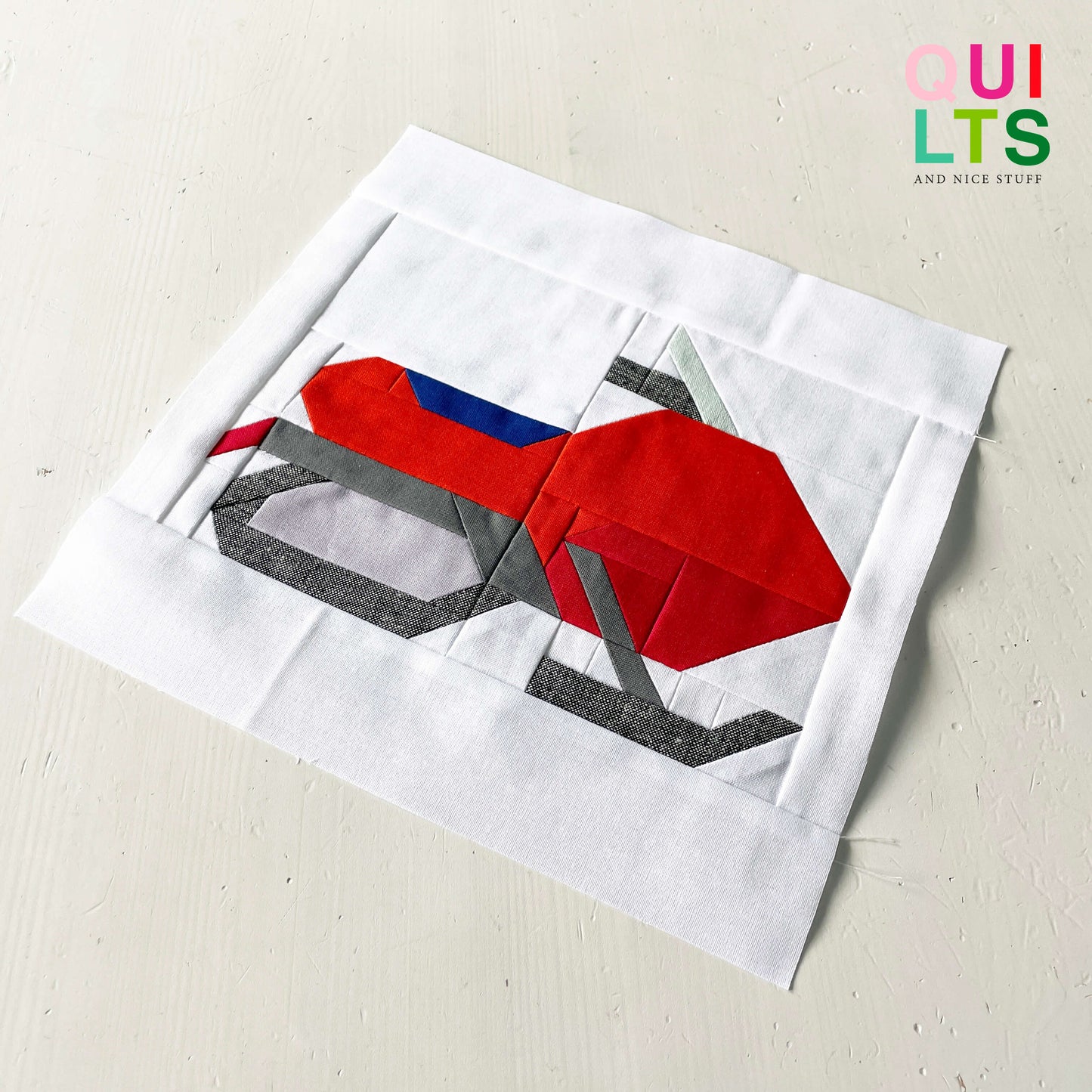 Ski Mobile – PDF Quilt Block Pattern