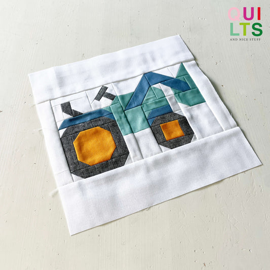 Traktor ohne Dach – PDF Quilt Block Anleitung