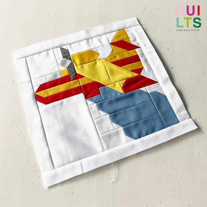 Water Scooper Plane – PDF Quilt Block Pattern