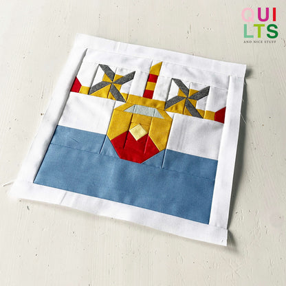 Water Scooper Plane front – PDF Quilt Block Pattern