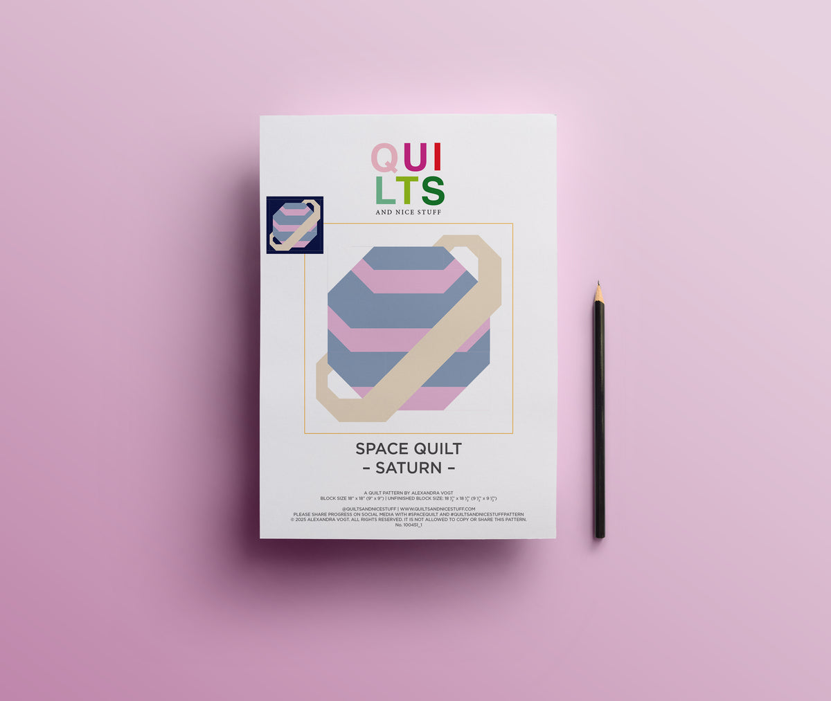 Saturn – PDF Quilt Block Anleitung