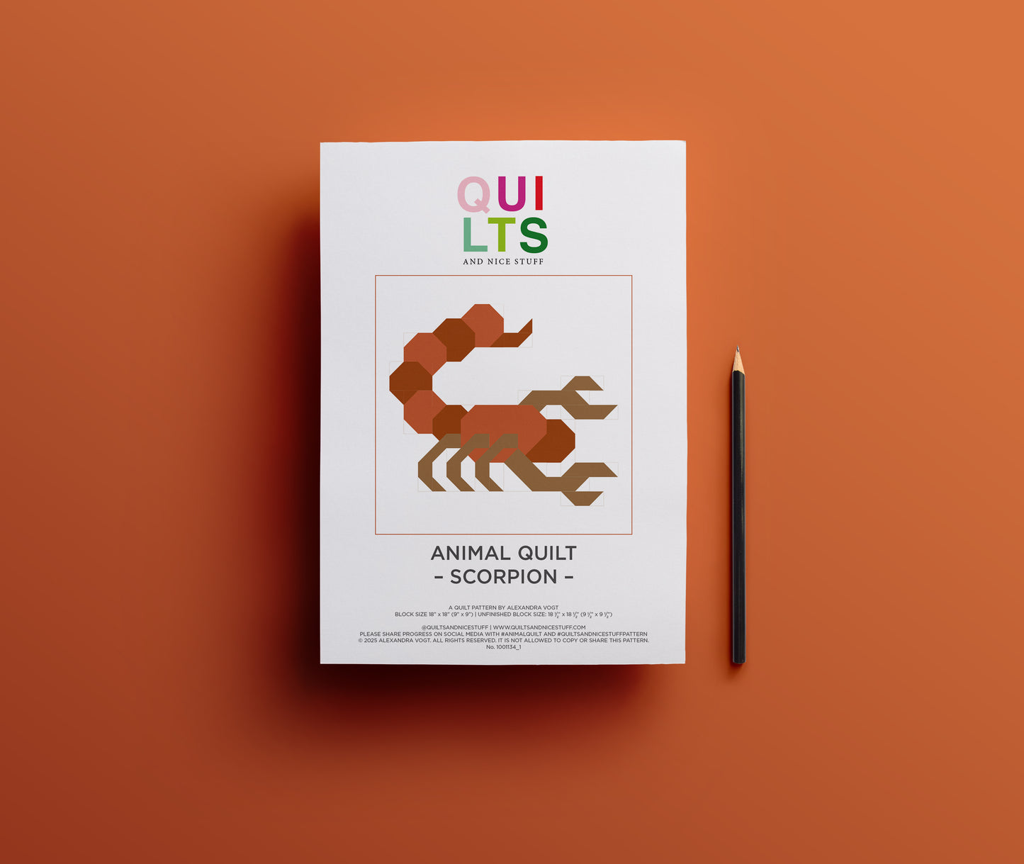 Skorpion – PDF Quilt Block Anleitung