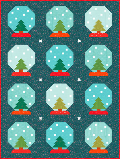 Snow Globe – PDF Quilt Block Pattern
