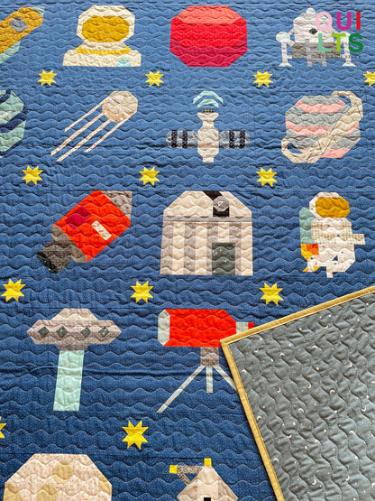 Astronaut Head – PDF Quilt Block Pattern
