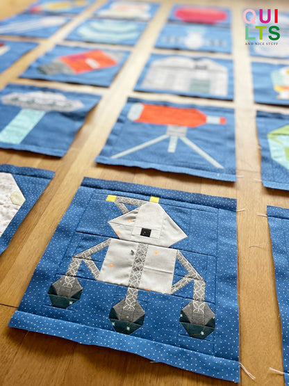 Mars Lander – PDF Quilt Block Pattern