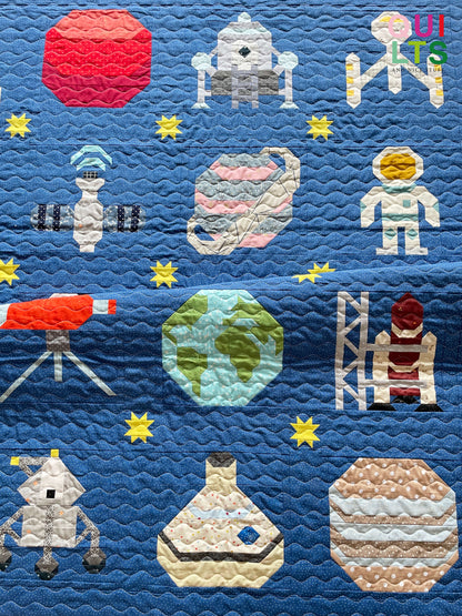 PDF Anleitungspaket – 30 Weltraum Quilt Blöcke