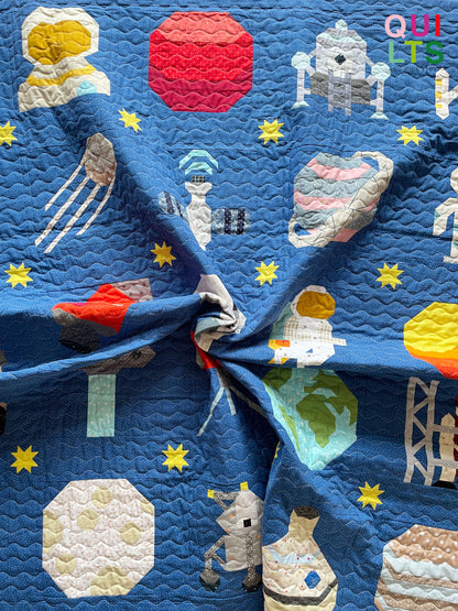 PDF Anleitungspaket – 30 Weltraum Quilt Blöcke