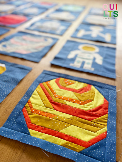 Sonne / Sonne einfach – PDF Quilt Block Anleitung