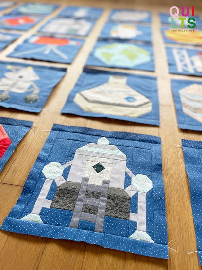 Lunar Lander – PDF Quilt Block Pattern