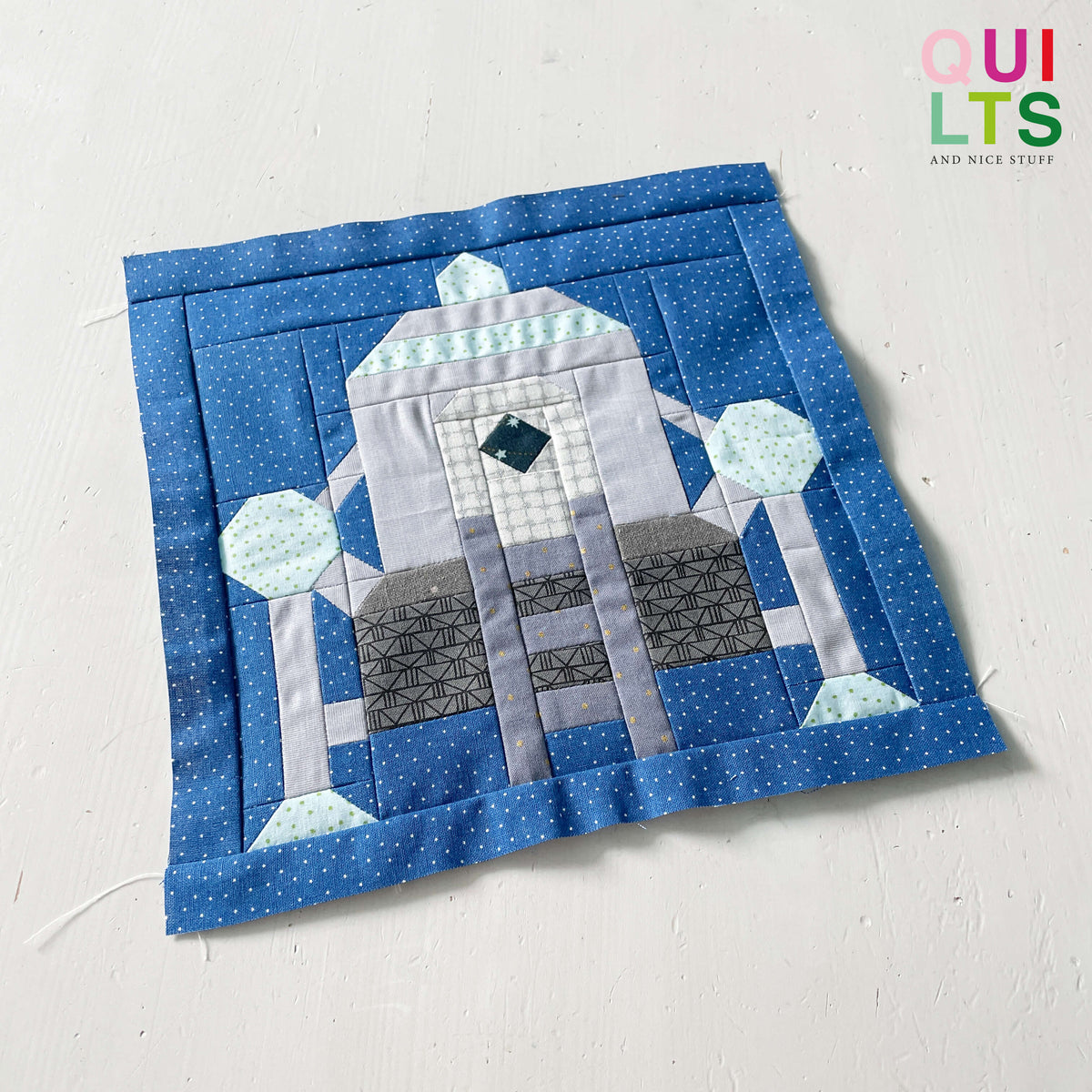 Lunar Lander – PDF Quilt Block Pattern