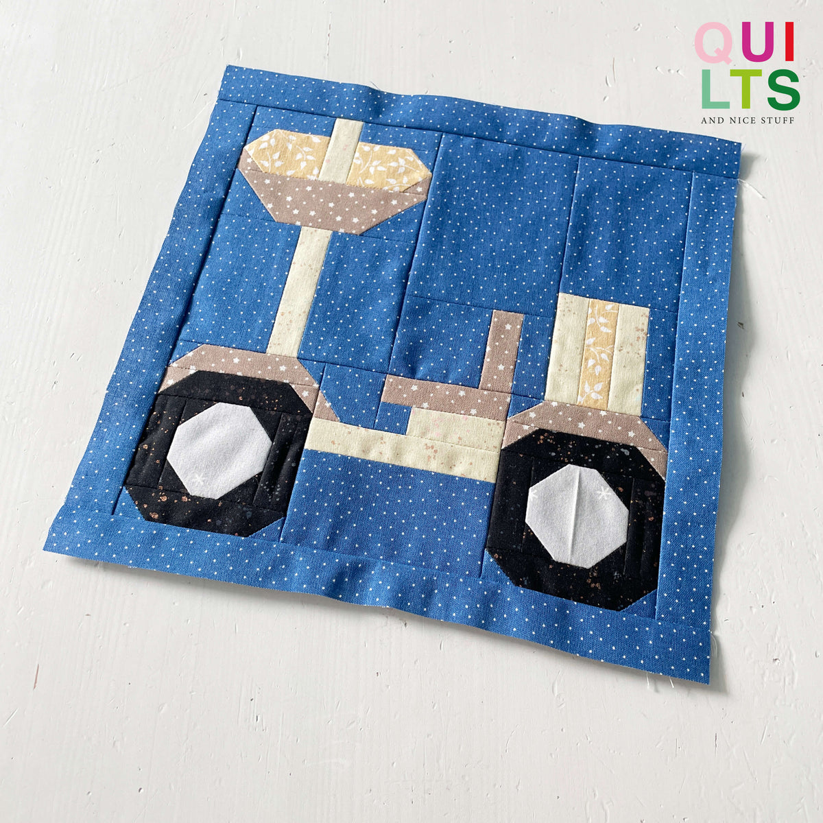 Mondfahrzeug – PDF Quilt Block Anleitung