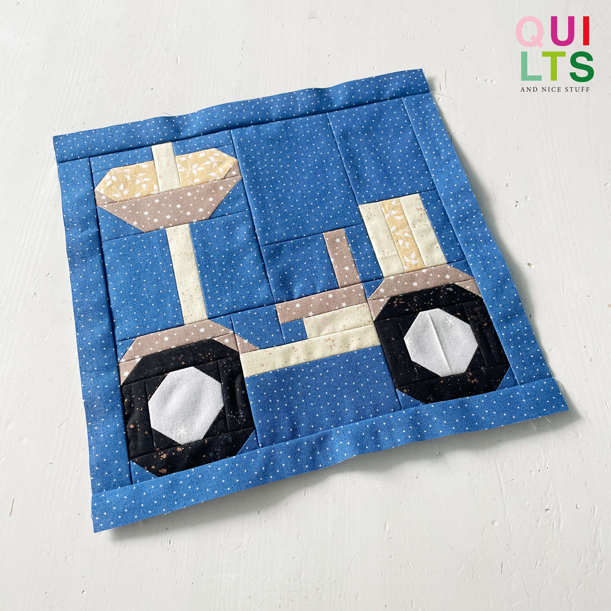 Mondfahrzeug – PDF Quilt Block Anleitung