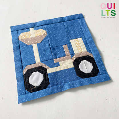 Mondfahrzeug – PDF Quilt Block Anleitung