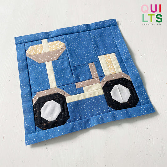 Mondfahrzeug – PDF Quilt Block Anleitung