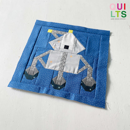 Mars Lander – PDF Quilt Block Pattern