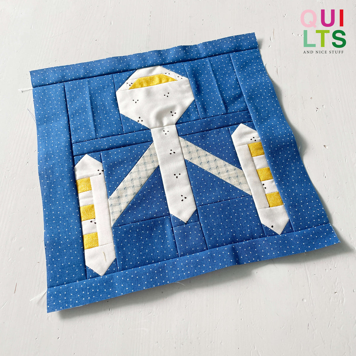 Raumschiff – PDF Quilt Block Anleitung
