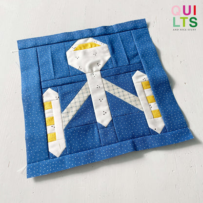 Raumschiff – PDF Quilt Block Anleitung
