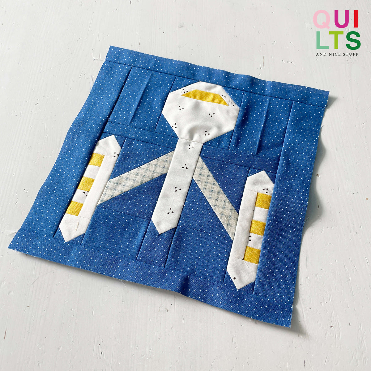 Raumschiff – PDF Quilt Block Anleitung