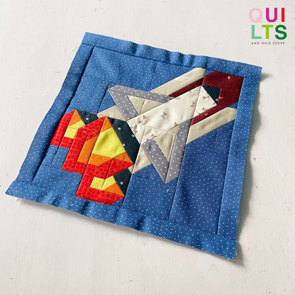 Space Shuttle Ascent – PDF Quilt Block Pattern