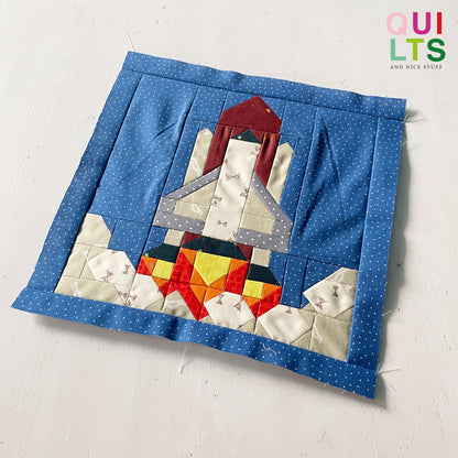 Space Shuttle Liftoff 1 – PDF Quilt Block Pattern