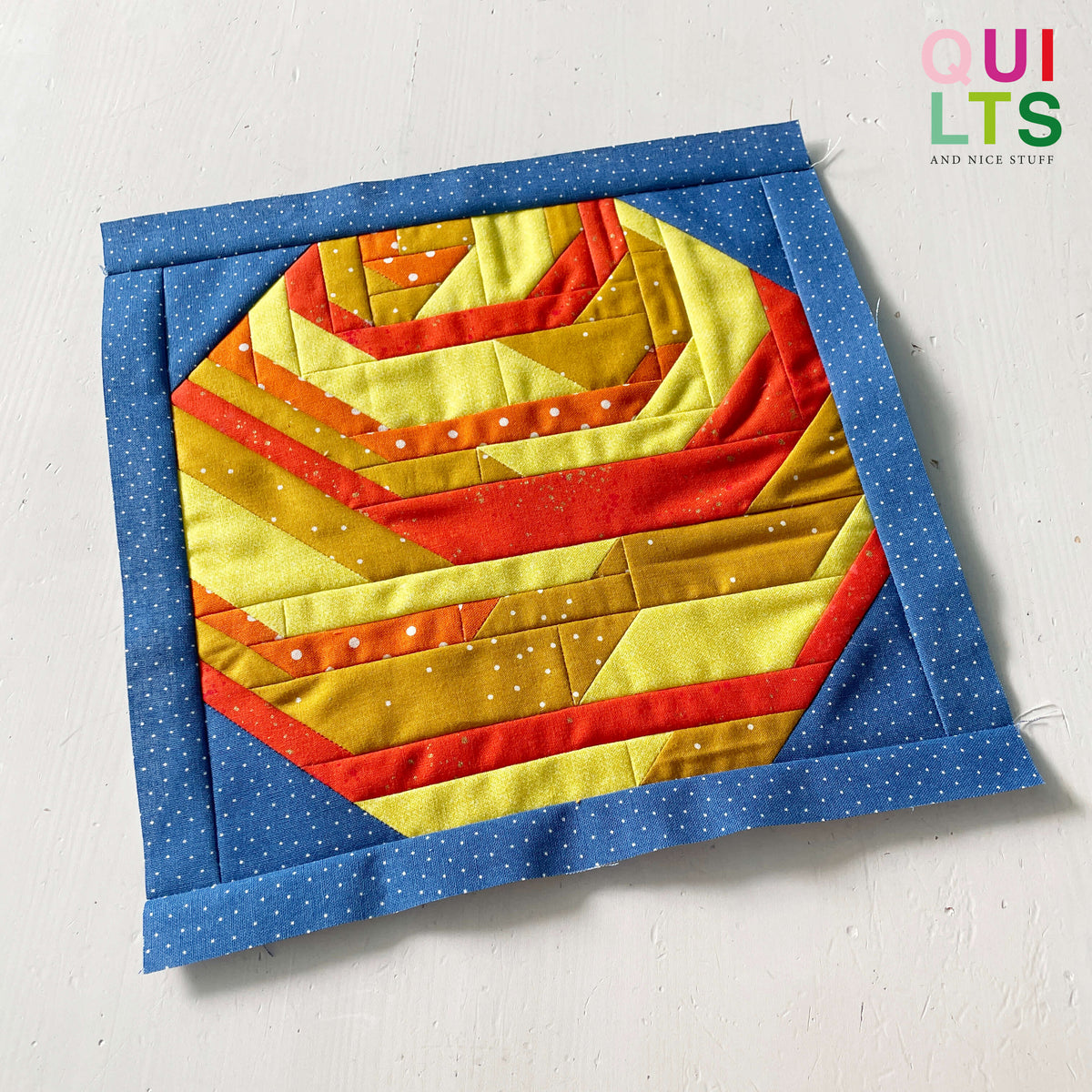 Sonne / Sonne einfach – PDF Quilt Block Anleitung