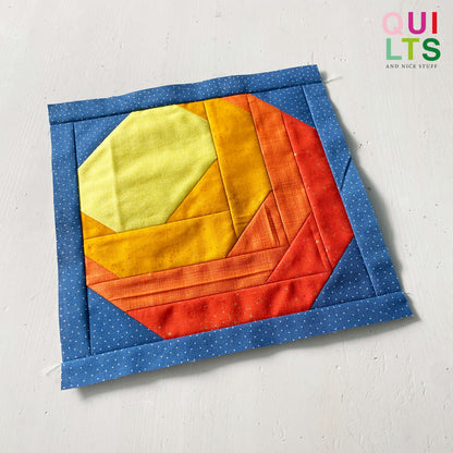 Sonne / Sonne einfach – PDF Quilt Block Anleitung