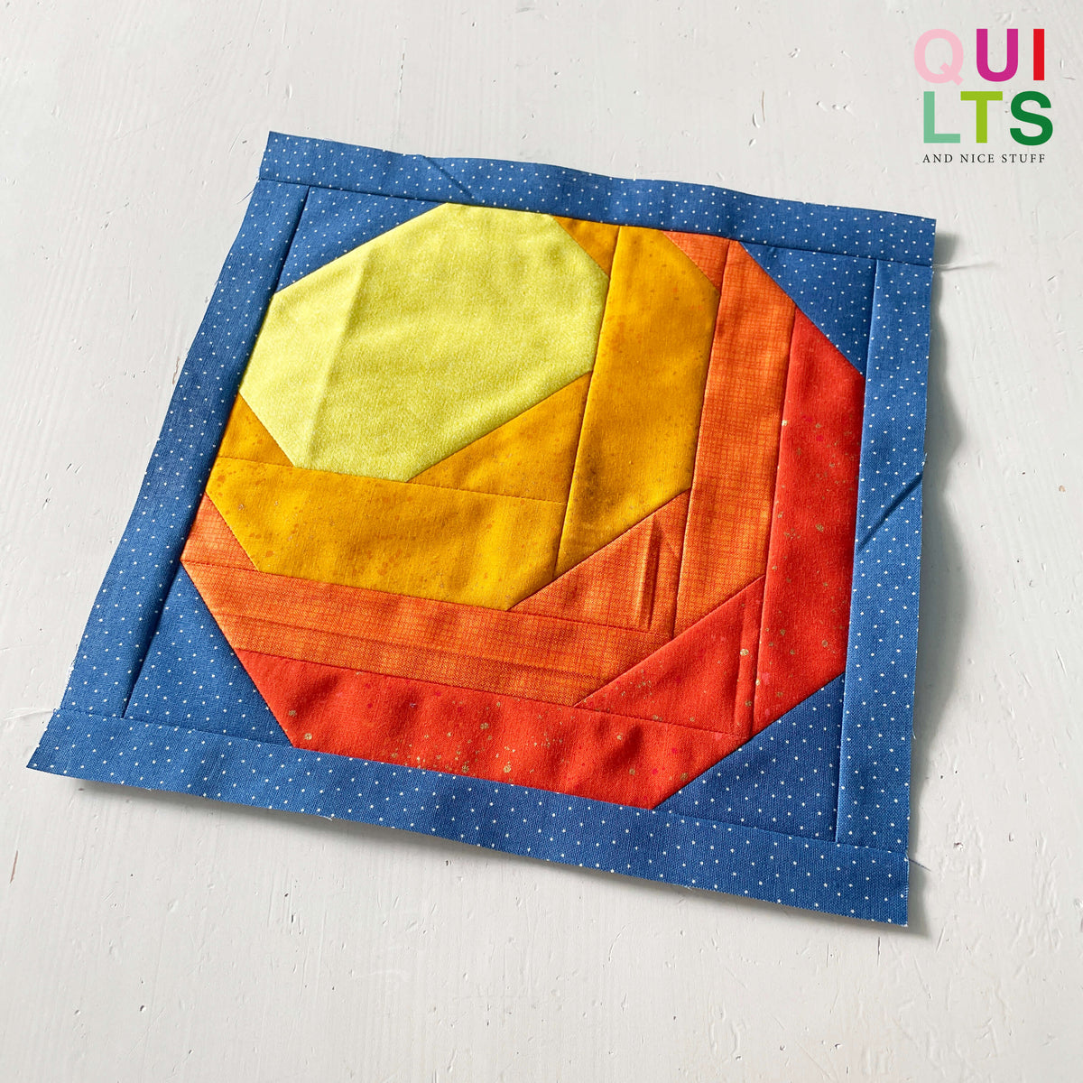 Sonne / Sonne einfach – PDF Quilt Block Anleitung