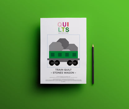 Steinwaggon – PDF Quilt Block Anleitung