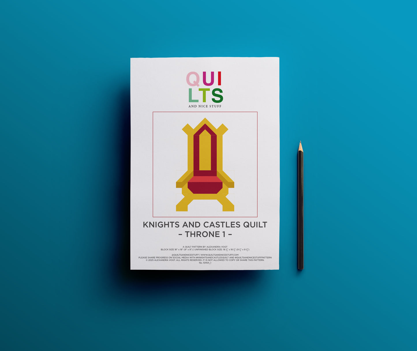 Throne 1 – PDF Quilt Block Pattern
