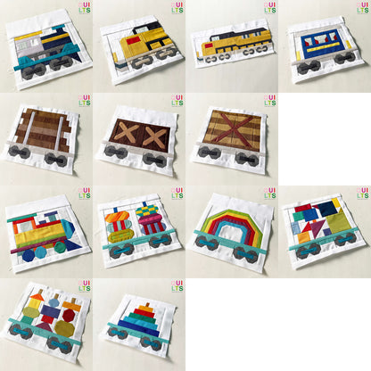 PDF Anleitungspaket – 12 Zug Blöcke, individuelle Auswahl