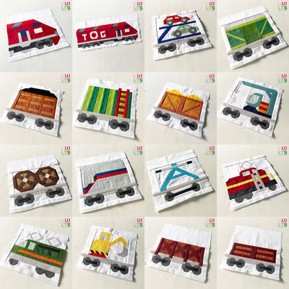 PDF Anleitungspaket – 25 Zug Blöcke, individuelle Auswahl