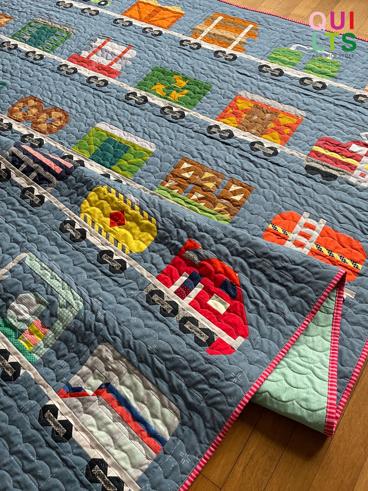 Australische Lokomotive – PDF Quilt Block Anleitung