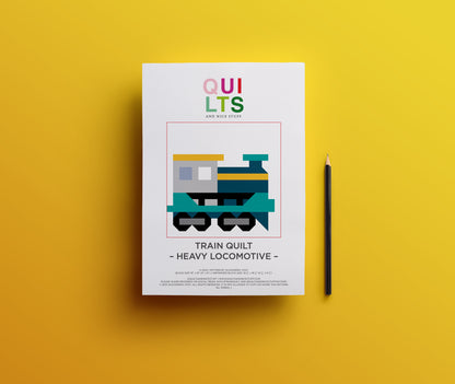 Schwere Lokomotive – PDF Quilt Block Anleitung