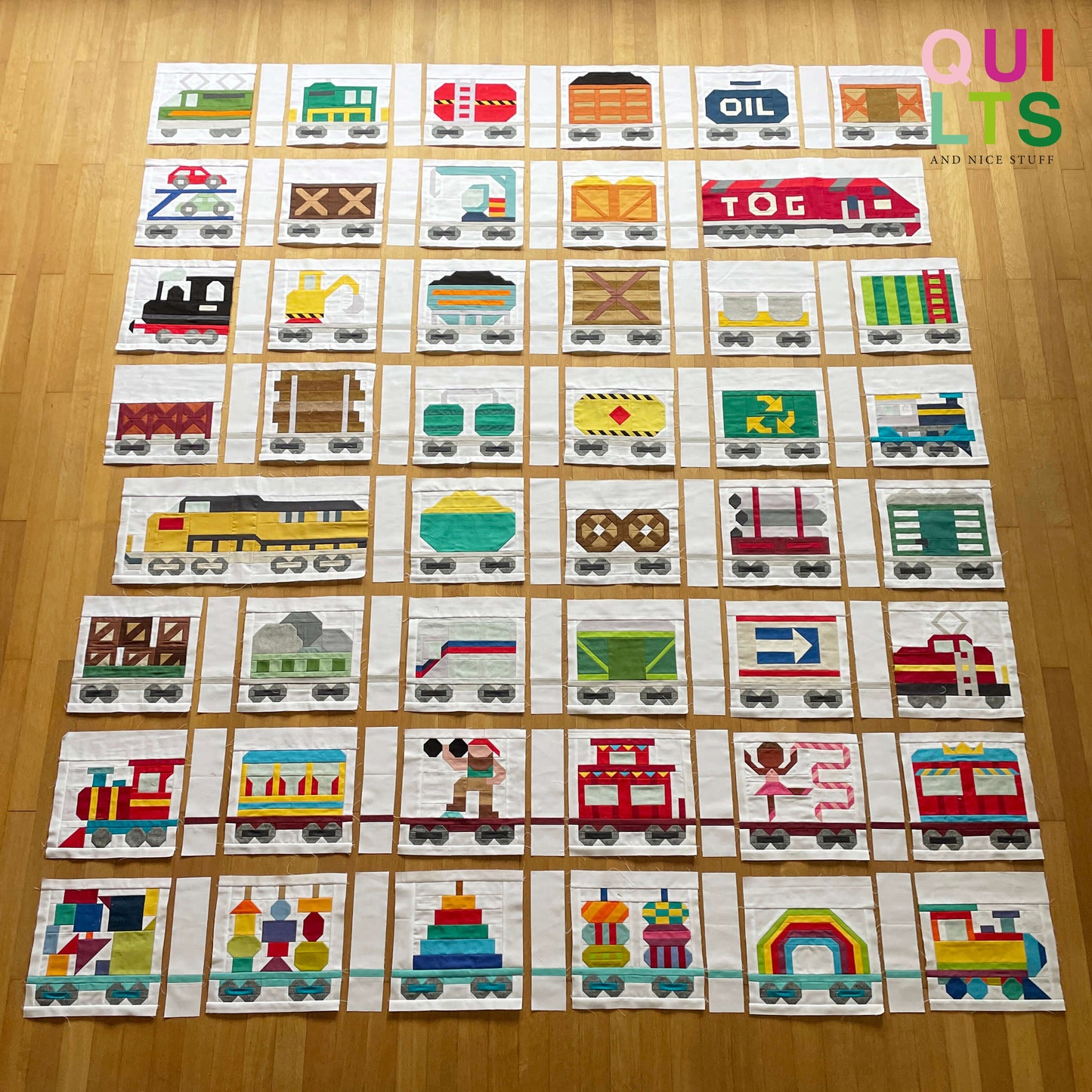 PDF Anleitungspaket – 25 Zug Blöcke, individuelle Auswahl