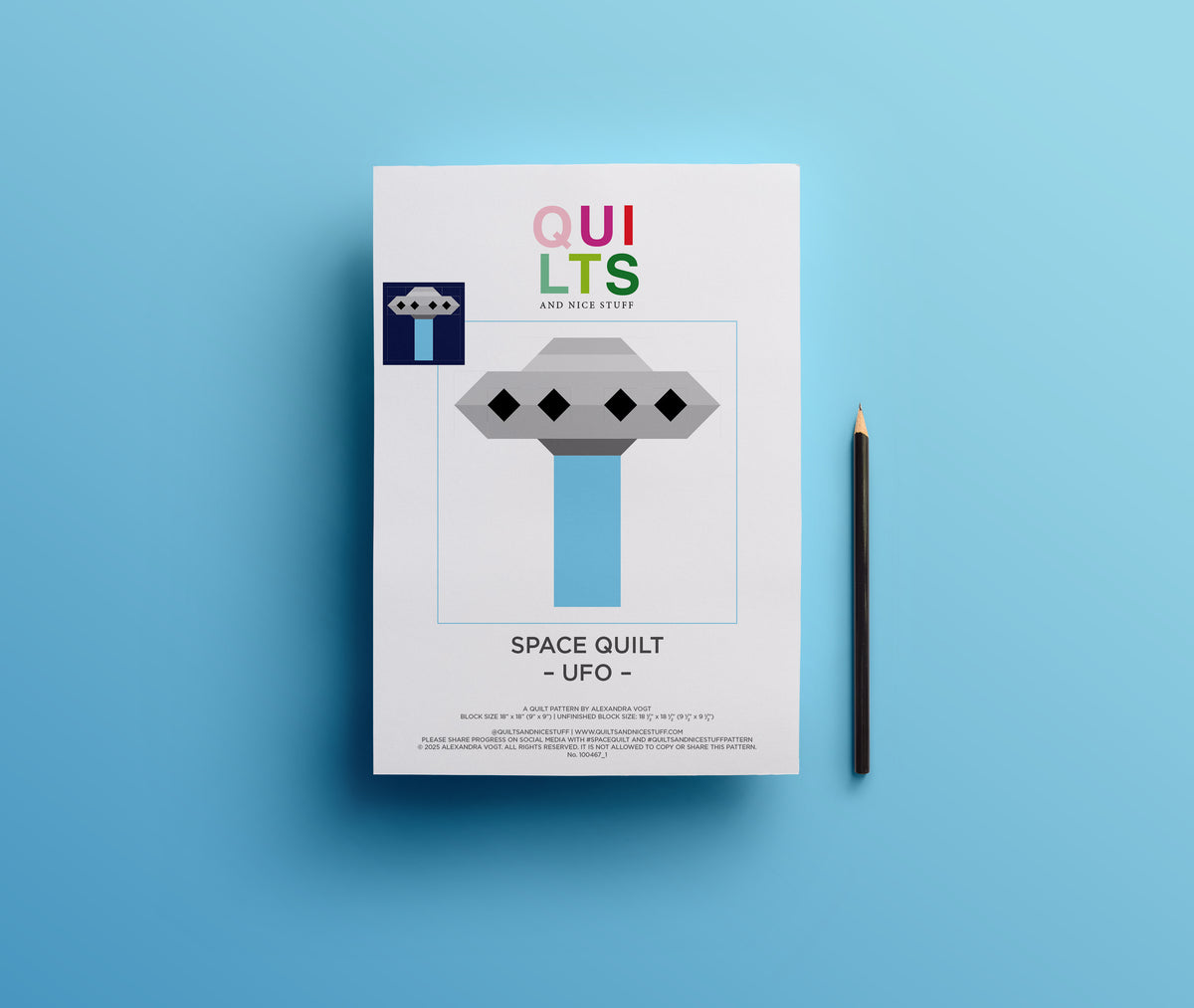 UFO – PDF Quilt Block Pattern