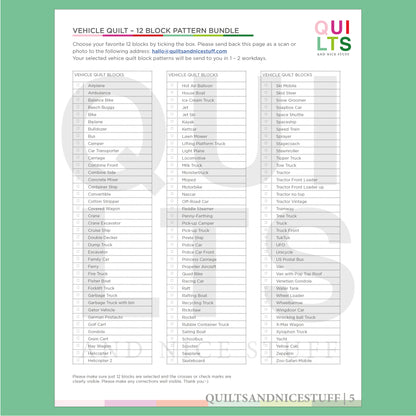PDF Anleitungspaket – 12 Fahrzeuge, individuelle Auswahl