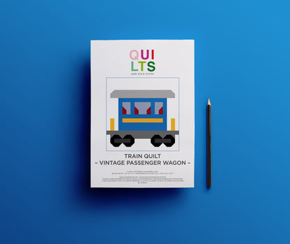 Vintage-Personenwaggon – PDF Quilt Block Anleitung