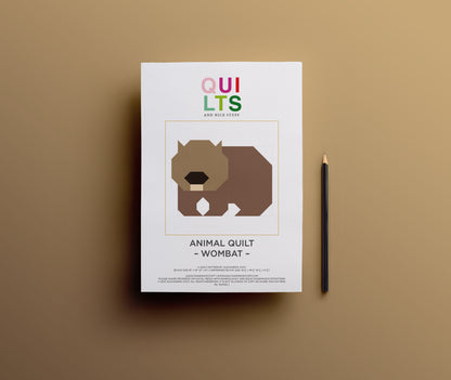 Wombat – PDF Quilt Block Anleitung