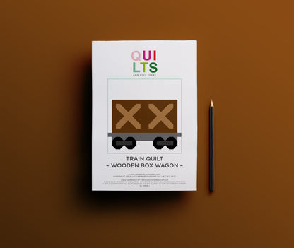 Holzkistenwaggon – PDF Quilt Block Anleitung