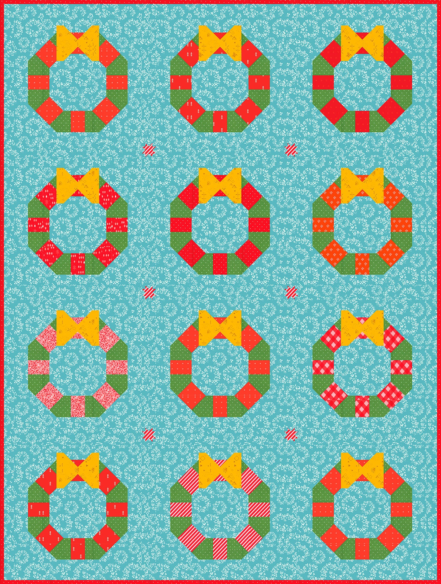 Adventskranz – PDF Quilt Block Anleitung