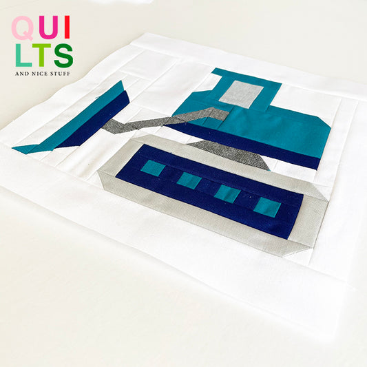 Planierraupe – PDF Quilt Block Anleitung